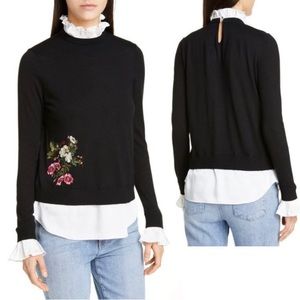 Ted Baker Syamata Oracle Floral Embroidered Sweater